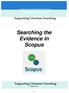 Searching the Evidence in Scopus