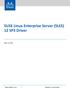 SUSE Linux Enterprise Server (SLES) 12 SP3 Driver SLES 12 SP3