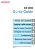 Quick Guide DX-C200. Names and Locations. Using the Copier Function. Using the Scanner Function. Using the Fax Function.