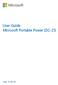 User Guide Microsoft Portable Power (DC-21)