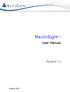 MaxInSight. User Manual. MaxACD 7.0