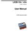LIOB-10x / x5x. User Manual. L-IOB I/O Module. LOYTEC electronics GmbH