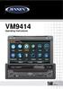 VM9414. Operating Instructions. 40W x 4 VM9414 WIDE. Press Audio. Enter PICTURE ANGLE/TILT