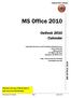 MS Office Outlook 2010 Calendar MS OFFICE Outlook 2010 Calendar