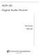 ADR-32 Digital Audio Router. Technical Manual