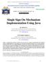 Single Sign On Mechanism Implementation Using Java