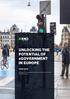 UNLOCKING THE POTENTIAL OF egovernment IN EUROPE