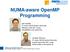 NUMA-aware OpenMP Programming