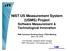 NIST US Measurement System (USMS) Project Software Measurement & Technological Innovation