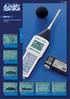 HD2110. Integrating Sound Level Meter Analyser. Basic screen. Time profile. Octave band spectrum