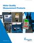 Water Quality Measurement Products