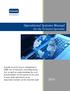 Operational Systems Manual For the Technical Specialist