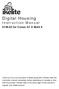 Digital Housing. Instruction Manual for Canon G1 X Mark II