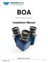 BOA. Installation Manual. Smart Vision System. teledynedalsa.com/ipd 1. Version 11a
