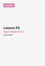 Lenovo P2. User Guide V1.0. Lenovo P2a42