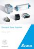 Standard Power Supplies. October From The World s No.1 Power Supply Company.