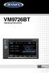 VM9726BT. Operating Instructions. watts peak