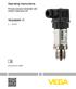 Operating Instructions VEGABAR 17. Process pressure transmitter with metallic measuring cell ma. Document ID: 27636