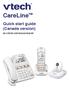 CareLine. Quick start guide (Canada version) SN1157/SN1197/SN6147/SN6197