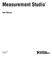 Measurement StudioTM. User Manual. Measurement Studio User Manual. November D-01