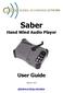 Saber Hand Wind Audio Player User Guide