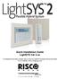 Quick Installation Guide LightSYS Ver 2.xx