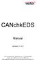 CANchkEDS. Manual. Version 1.4.0
