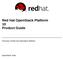 Red Hat OpenStack Platform 10 Product Guide