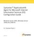 Symantec ApplicationHA Agent for Microsoft Internet Information Services (IIS) Configuration Guide