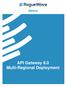 API Gateway 8.0 Multi-Regional Deployment