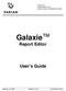 Galaxie Report Editor