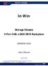 In Win. Storage Chassis 4-Port 6Gb/s SAS/SATA Backplane 3RAMPD User s Manual 10/02/2012