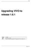 Upgrading VIVO to release 1.8.1
