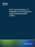 SAS Visual Analytics 7.3: Installation and Configuration Guide (Distributed SAS LASR )