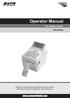 Operator Manual For printer model: TH2 Series
