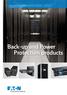 Power Quality Product Catalogue Australia and New Zealand. Back-up and Power Protection products