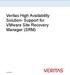Veritas High Availability Solution- Support for VMware Site Recovery Manager (SRM)