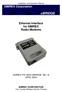 Installation and Operation Manual. Ethernet Interface for SIMREX Radio Modems. SIMREX P/N: MAN.UBRIDGE Rev. B APRIL 2005