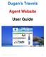 Dugan's Travels. Agent Website. User Guide