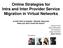 Online Strategies for Intra and Inter Provider Service Migration in Virtual Networks