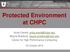 Protected Environment at CHPC