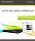 SCOPIA Video Gateway for Microsoft Lync