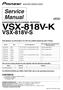 AUDIO/VIDEO MULTI-CHANNEL RECEIVER VSX-818V-K THIS MANUAL IS APPLICABLE TO THE FOLLOWING MODEL(S) AND TYPE(S).