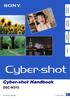 contents Table of Operation Search MENU/Settings Search Index Cyber-shot Handbook DSC-W Sony Corporation (1)