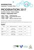 MODERATION MODERATION September Timetable Web v. Southern Venues: Hobart College Friday 1 st September English pm 12.