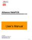 Alliance WebPOS version User s Manual. Consultant: ALLIANCE SOFTWARE, INC.