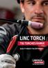 LINC TORCH TIG TORCHES RANGE QUALITY MAKES THE DIFFERENCE