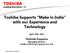 Toshiba Supports Make in India with our Experience and Technology