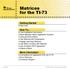 Matrices for the TI-73