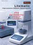 CATALOG No. E Litematic. High-resolution Digimatic Measuring Unit. Ultra low-measuring force of 0.01N